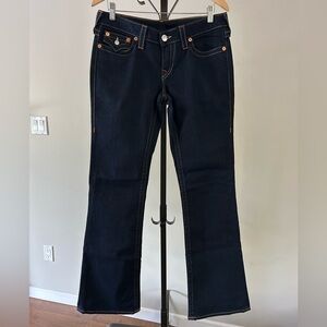 True Religion Tony Women’s Dark Blue Denim Jeans, Size 31.